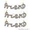 Cubic Zirconia Unique Pendants, Gold Vermeil Pave Charms, Bracelet and Necklace Pendants, Real CZ Gems, GemMartUSA (CH_M)